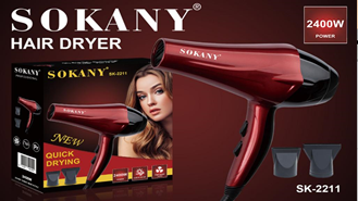 Miniatura 6 de Secador Sokany 3 Velocidades 2400w